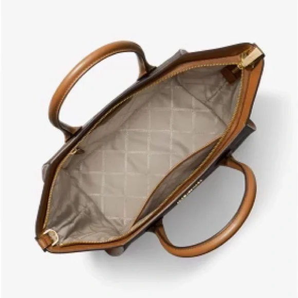 MICHAEL MICHAEL KORS Avril Large Logo Top-Zip Satchel - Picture 4 of 4